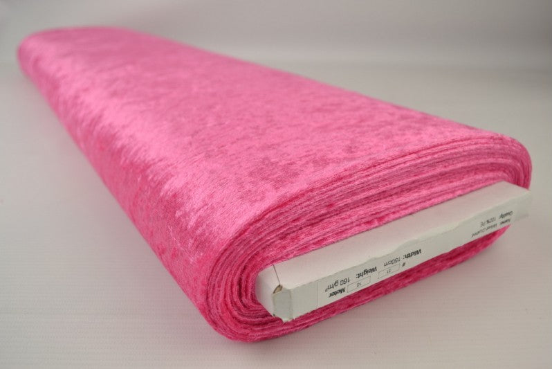 PINK KROSSAD VELOUR – STICKAD, STRETCHIG & GLANSFULLT FALL