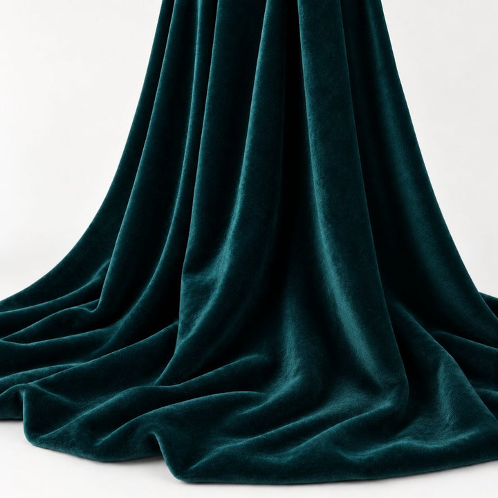 PETROLEUM MICRO VELOUR TYG (bild 2 av 3)