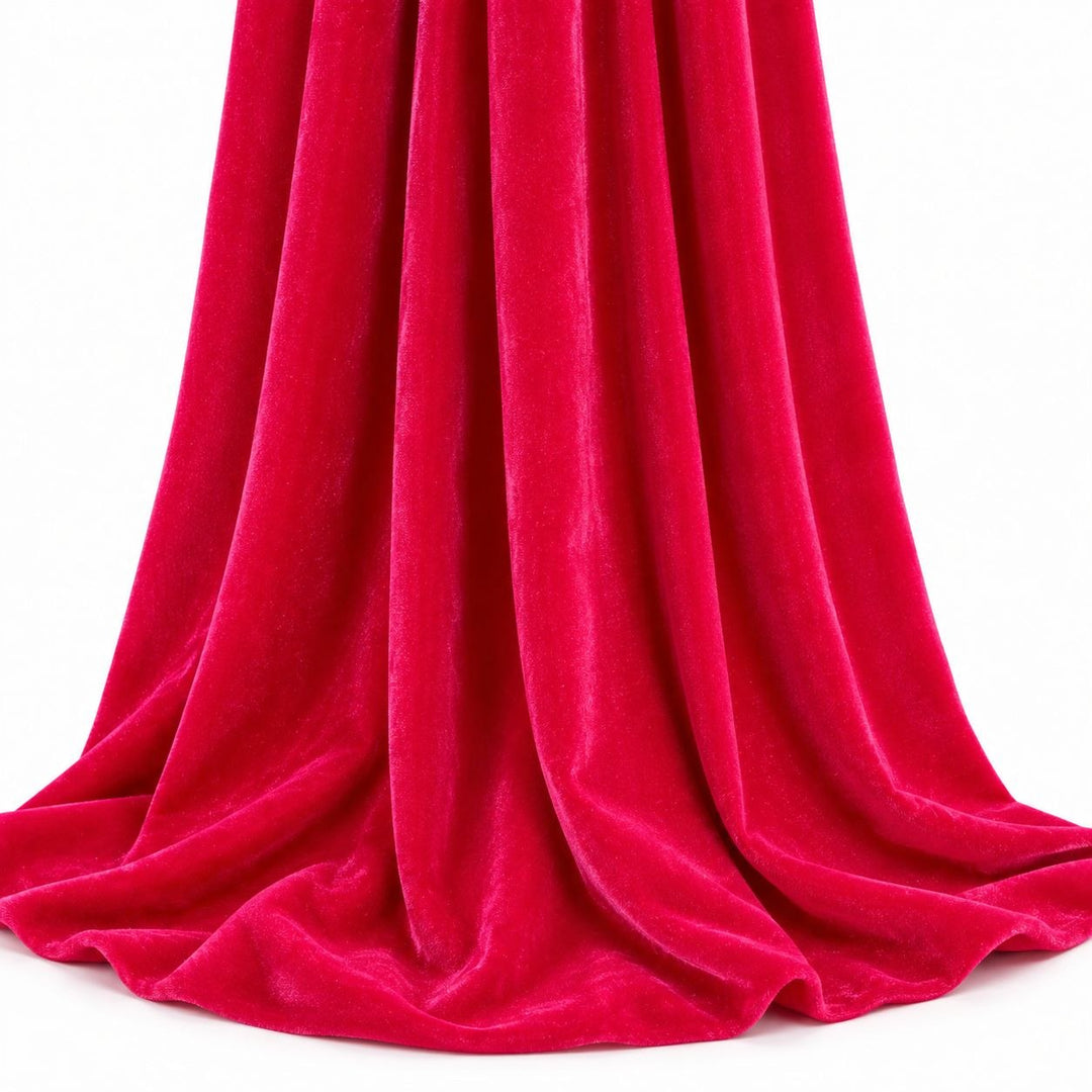 PINK MICRO VELOUR TYG MED GLIMMER (bild 2 av 3)