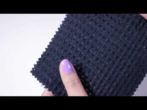 SVART VÅFFEL PIQUÉ – ABSORBERANDE & SNABBTORKANDE