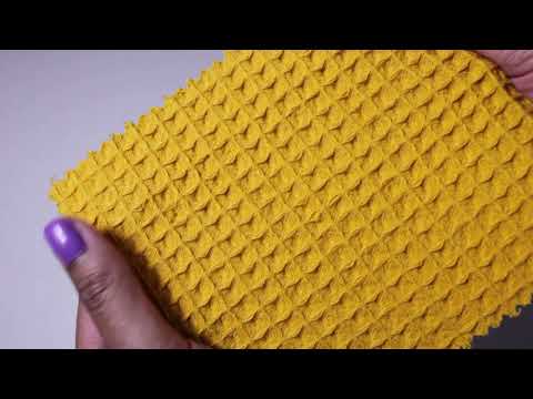 SENAPSGUL VÅFFEL PIQUÉ – ABSORBERANDE & SNABBTORKANDE