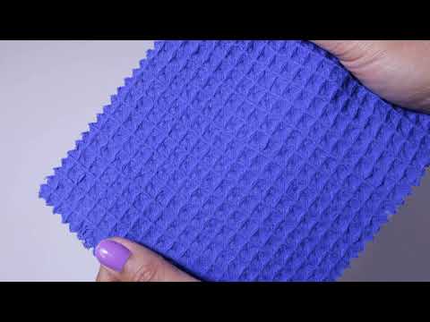 MÖRKBLÅ VÅFFEL PIQUÉ – ABSORBERANDE & SNABBTORKANDE