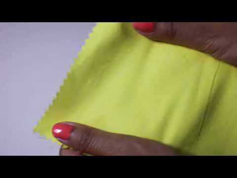 GUL BOMULLSPOPLIN – TÄTT VÄVT BOMULLSTYG