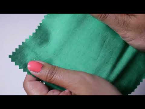 GRÖN BOMULLSPOPLIN – TÄTT VÄVT BOMULLSTYG