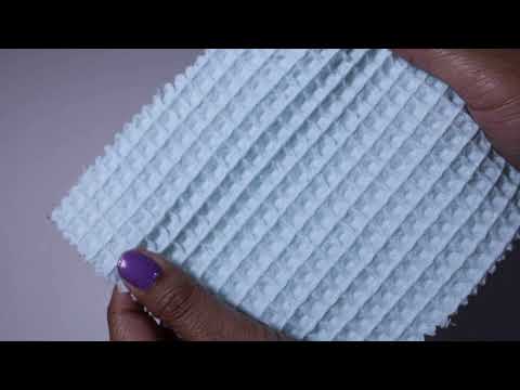 MINTGRÖN VÅFFEL PIQUÉ – ABSORBERANDE & SNABBTORKANDE