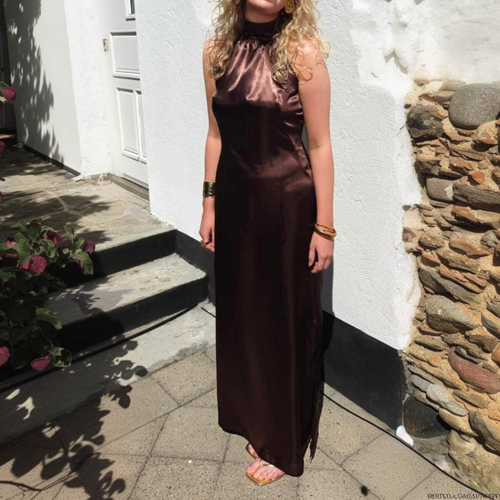 VINTAGE GRÖN SATIN TYG – LÄTT & GLANSIGT