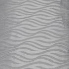 SILVER SATIN JACQUARD TYG MED VÅGMOTIV