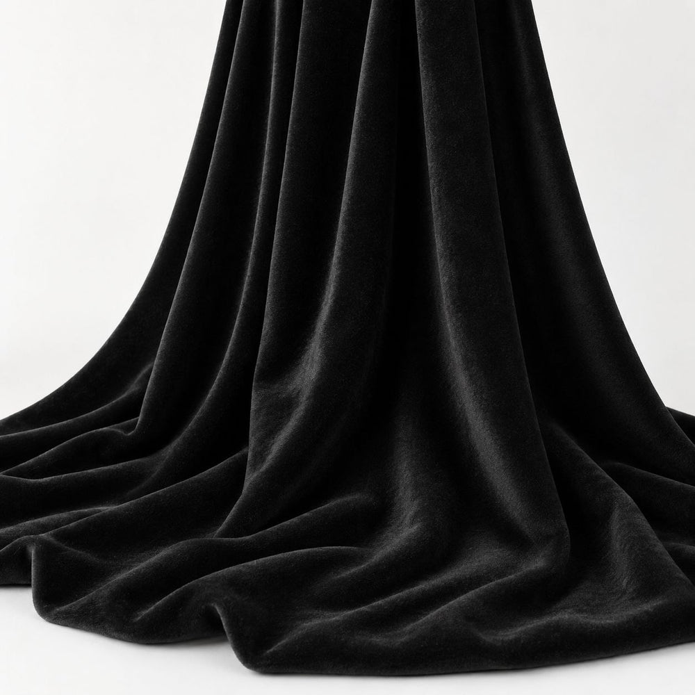 SVART MICRO VELOUR TYG (bild 2 av 3)