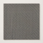 SORT OCH VIT ULL/POLYESTER TYG MED TWEEDSTRUKTUR MED HOUNDSTOOTH-TERN