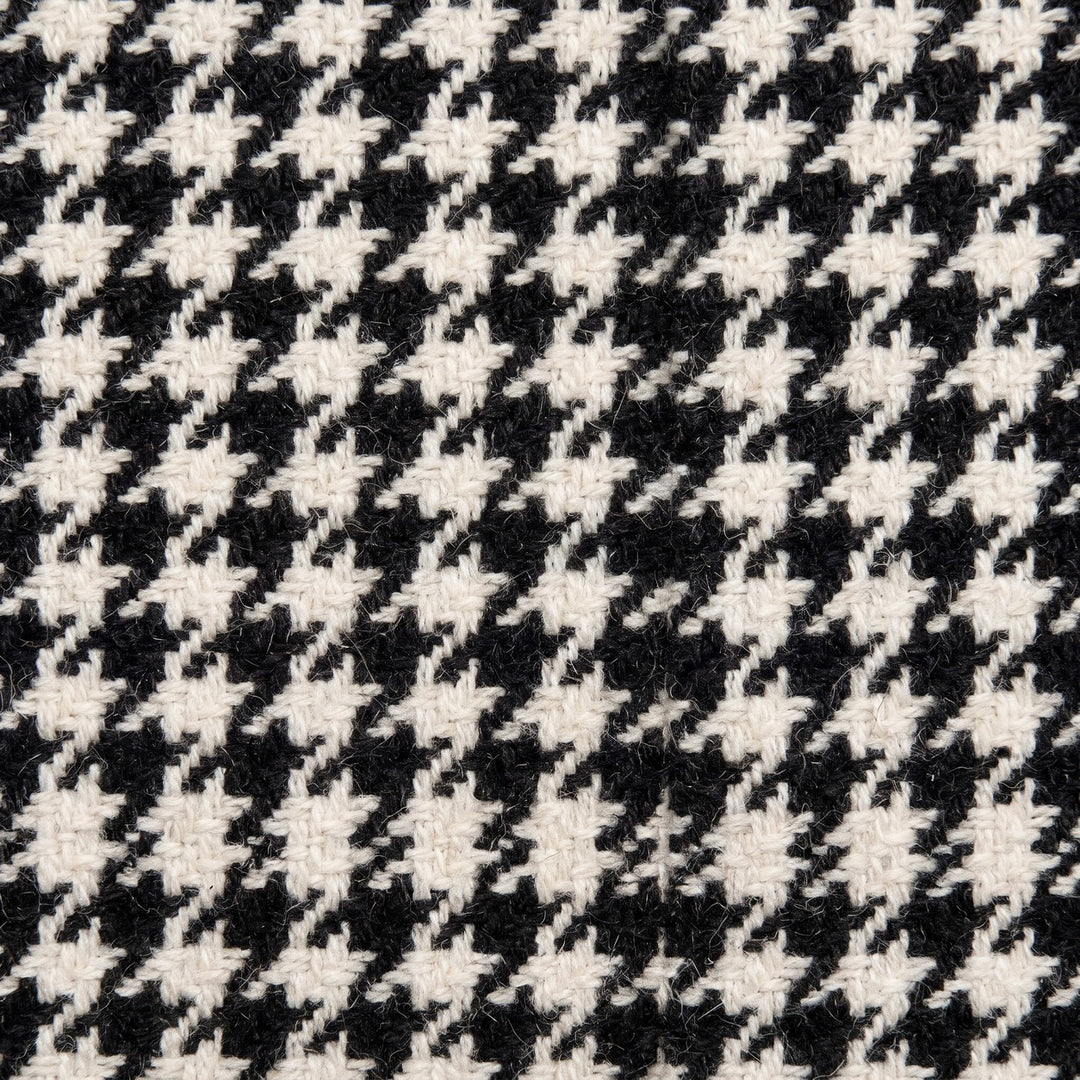 Sort och vit houndstooth-ull/polyester med tern (bild 3 av 3)