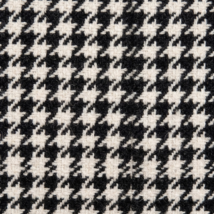 Sort och vit houndstooth-ull/polyester med tern (bild 3 av 3)