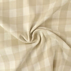 VIT OCH BEIGE SKOTSKRUTIG FLANELL