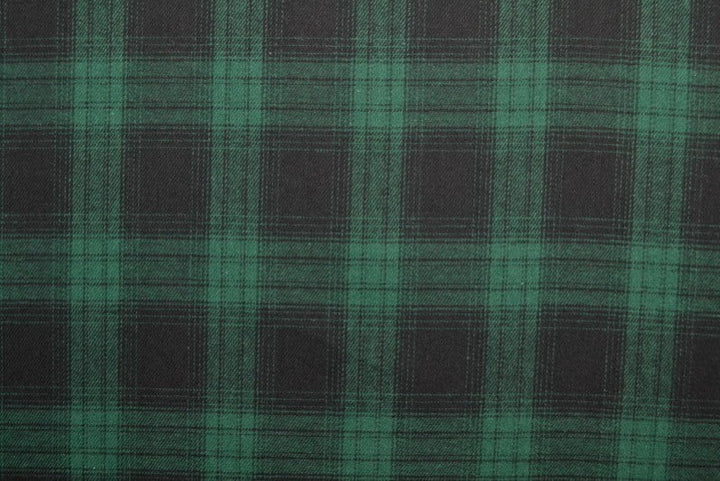 SVART OCH GRÖN SKOTSKRUTIG FLANELL