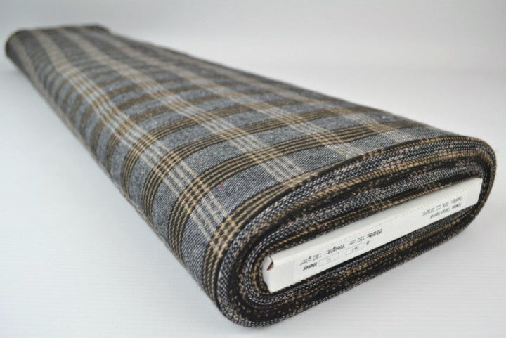 GRÅ SVART OCH GUL SKOTSKRUTIG FLANNEL