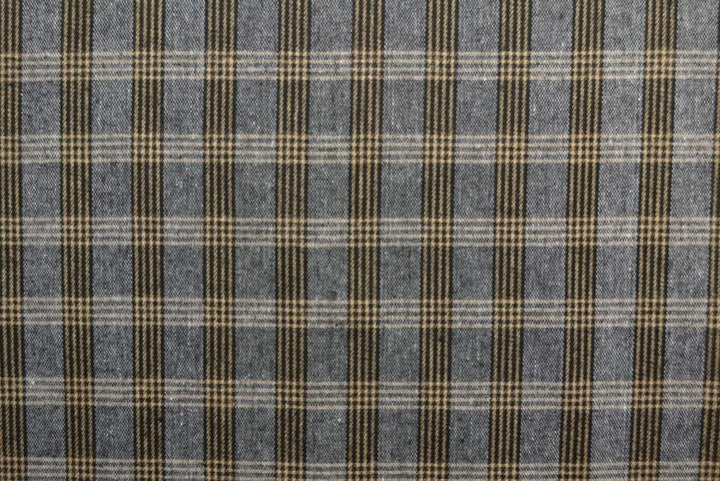 GRÅ SVART OCH GUL SKOTSKRUTIG FLANNEL