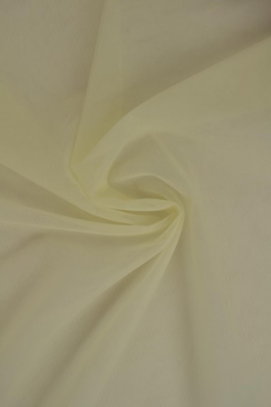 VANILJEGUL brandhæmmende blød tyl, 250 cm bred