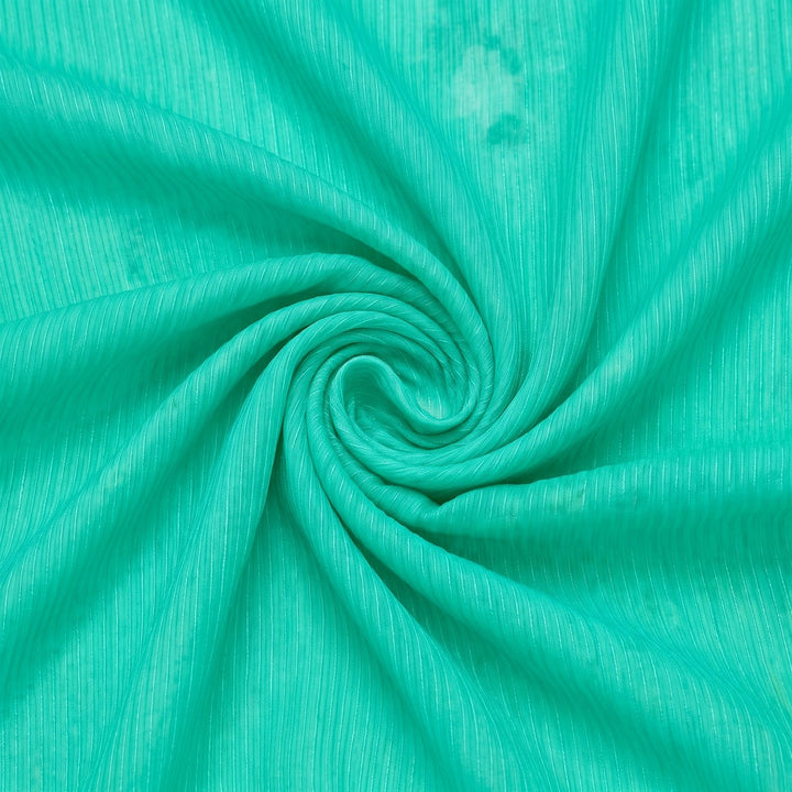 TURKOSGRÖN / MINTGRÖN SIDENCHIFFONG – 2. SORTERING