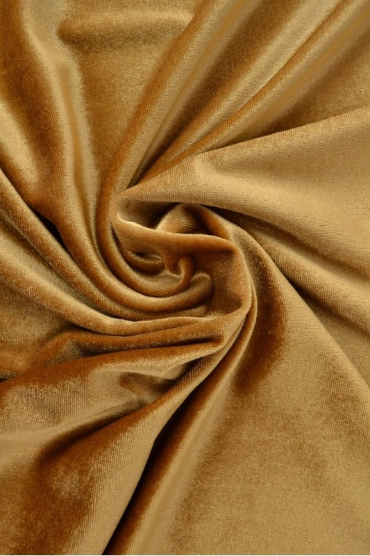 GULD VELOUR MED STRETCH