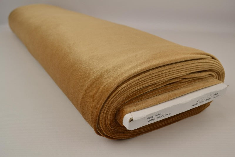 GULD VELOUR MED STRETCH
