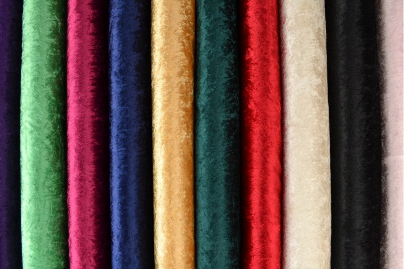 KUNGABLÅ KROSSAD VELOUR – STICKAD, STRETCHIG & GLANSFULLT FALL