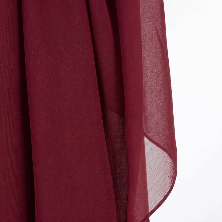 VINRÖD SIDENCHIFFONG – LÄTT, SKIRT CHIFFONGTYG