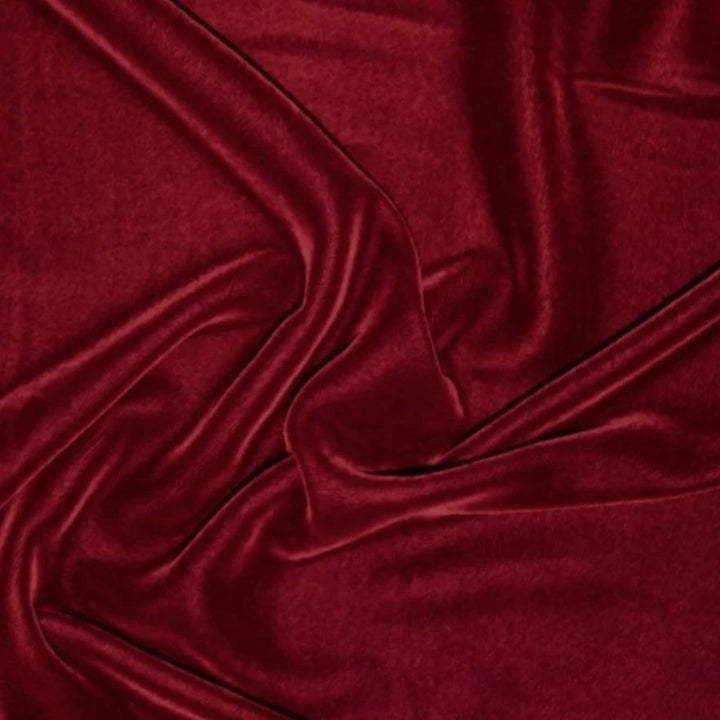VINRÖTT MICRO VELOUR TYG (bild 1 av 3)