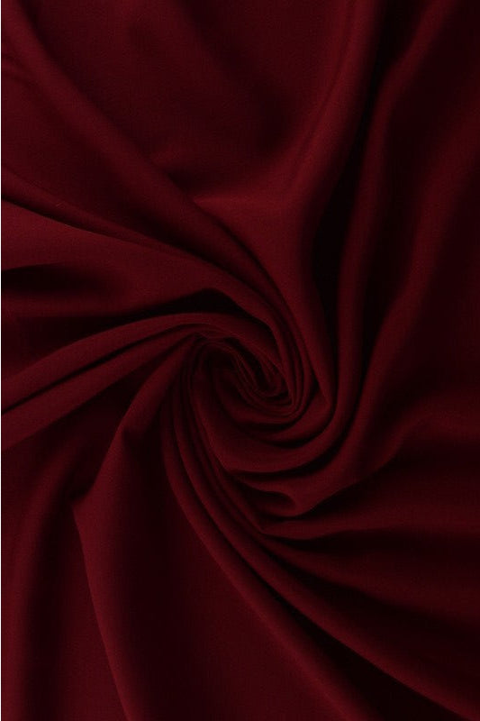 VINRÖD VISKOSTYG – LÄTT FALL & ELEGANT MATT GLANS