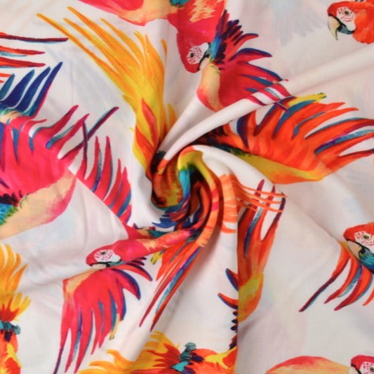 VITT VISCOSETYG MED PAPEGJOR - DIGITAL TRYCK