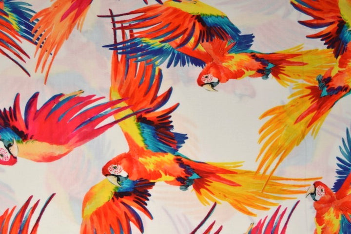 VITT VISCOSETYG MED PAPEGJOR - DIGITAL TRYCK