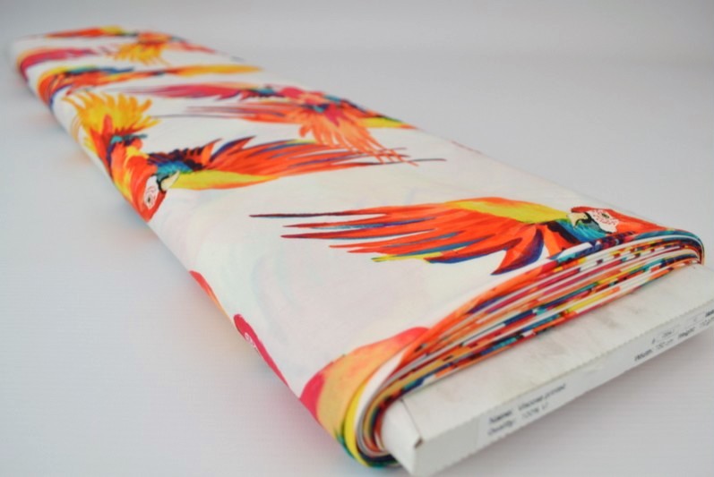 VITT VISCOSETYG MED PAPEGJOR - DIGITAL TRYCK