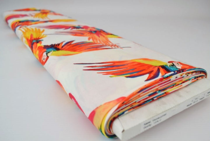 VITT VISCOSETYG MED PAPEGJOR - DIGITAL TRYCK