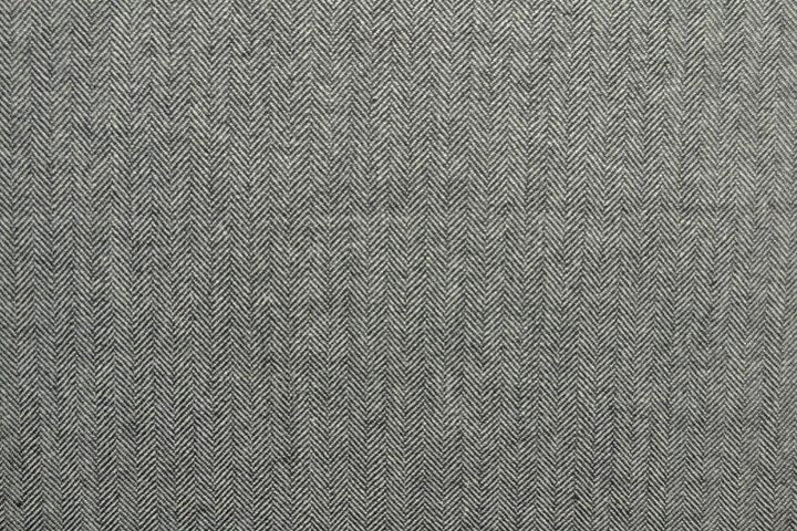 GRÅ YLLETYG MED TWEEDSTRUKTUR OCH SILLBENSMÖNSTER