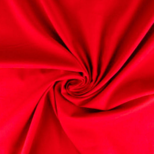 RÖD LÄTT SEMI TRANSPARENT VOILE TYG I BOMULL