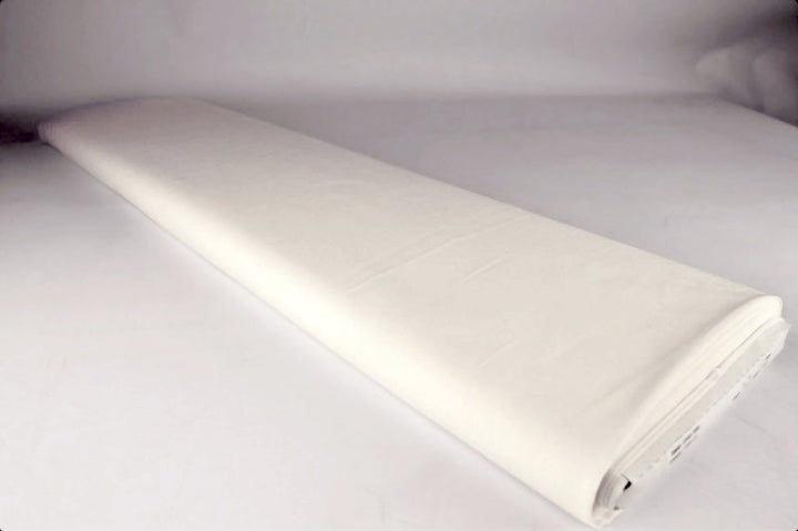 RÅVIT LÄTT SEMI TRANSPARENT VOILE TYG I BOMULL