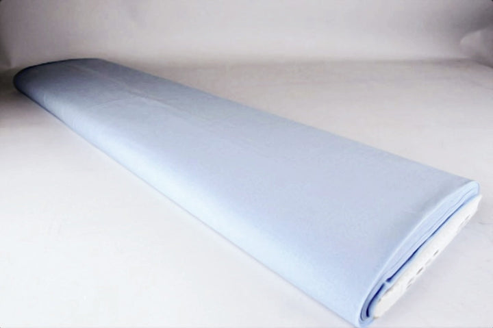 LJUSBLÅ LÄTT SEMI TRANSPARENT VOILE TYG I BOMULL