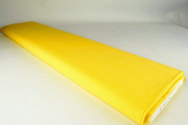 GUL LÄTT SEMI TRANSPARENT VOILE TYG I BOMULL