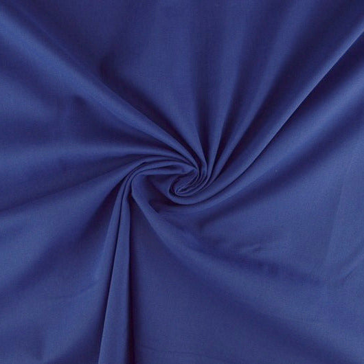 MÖRKBLÅ LÄTT SEMI TRANSPARENT VOILE TYG I BOMULL