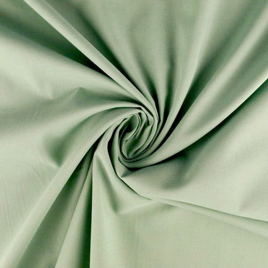 VINTAGE GRÖN LÄTT SEMI TRANSPARENT VOILE TYG I BOMULL