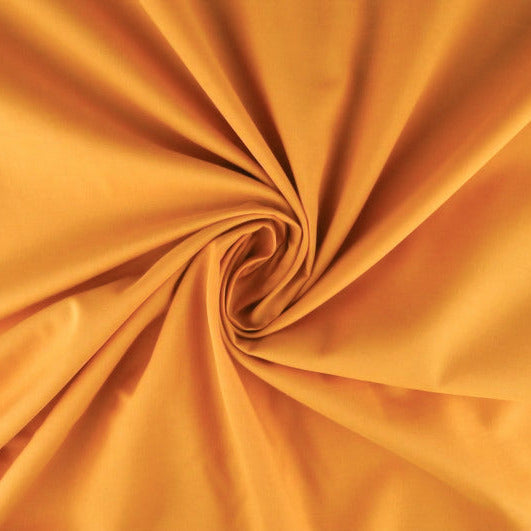 OCKERGUL LÄTT SEMI TRANSPARENT VOILE TYG I BOMULL