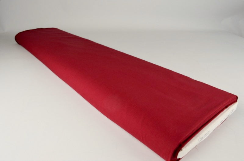 BORDEAUX LÄTT SEMI TRANSPARENT VOILE TYG I BOMULL